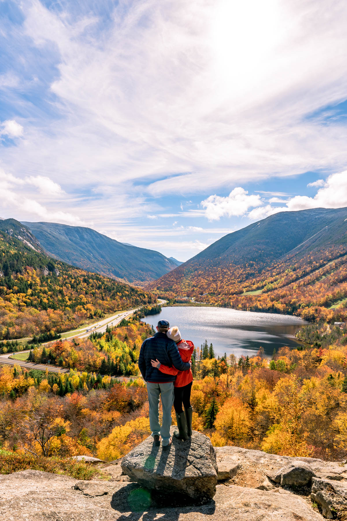 fall foliage in Artist's bluff, New Hampshire