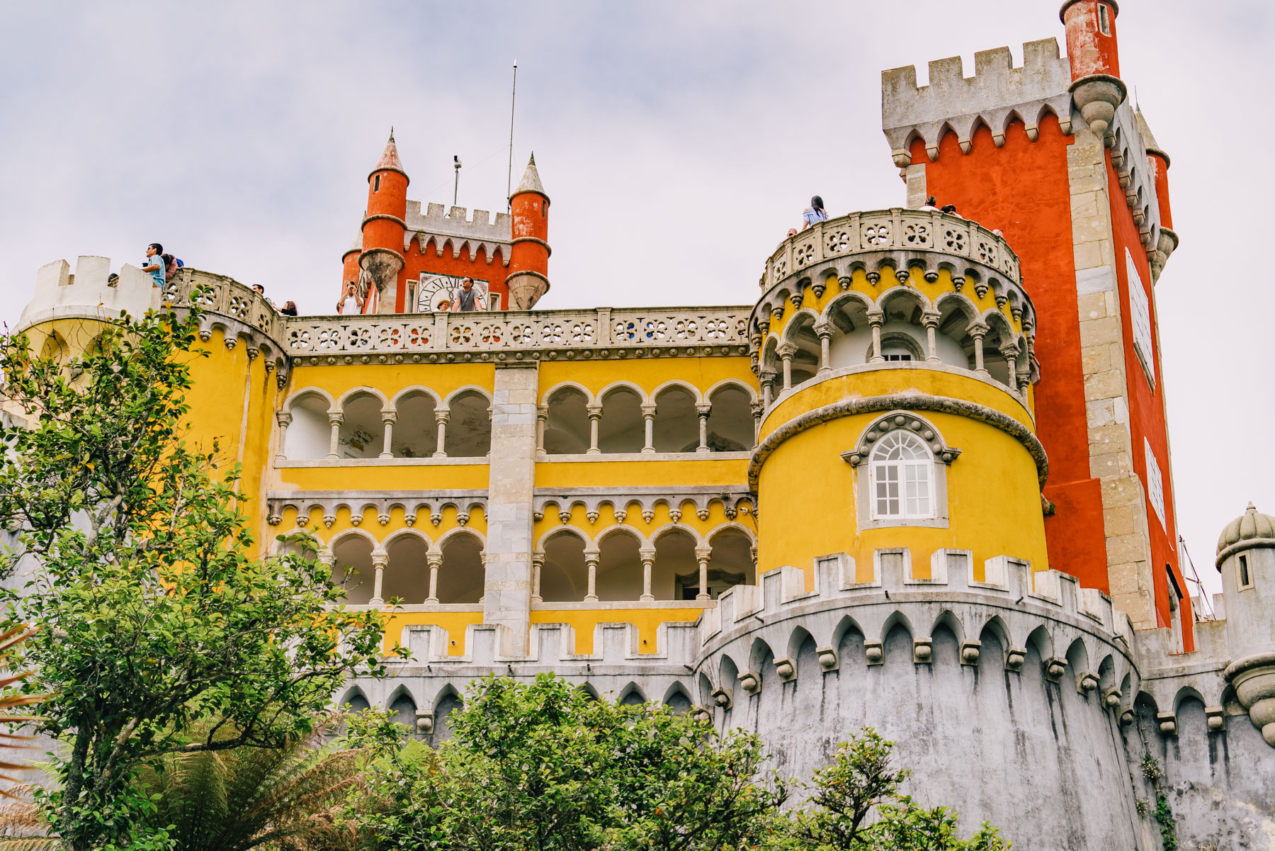 colorful palace in lisbon
